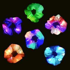 Watety coletero con luz LED de 6 colores para fiestas y looks nocturnos.