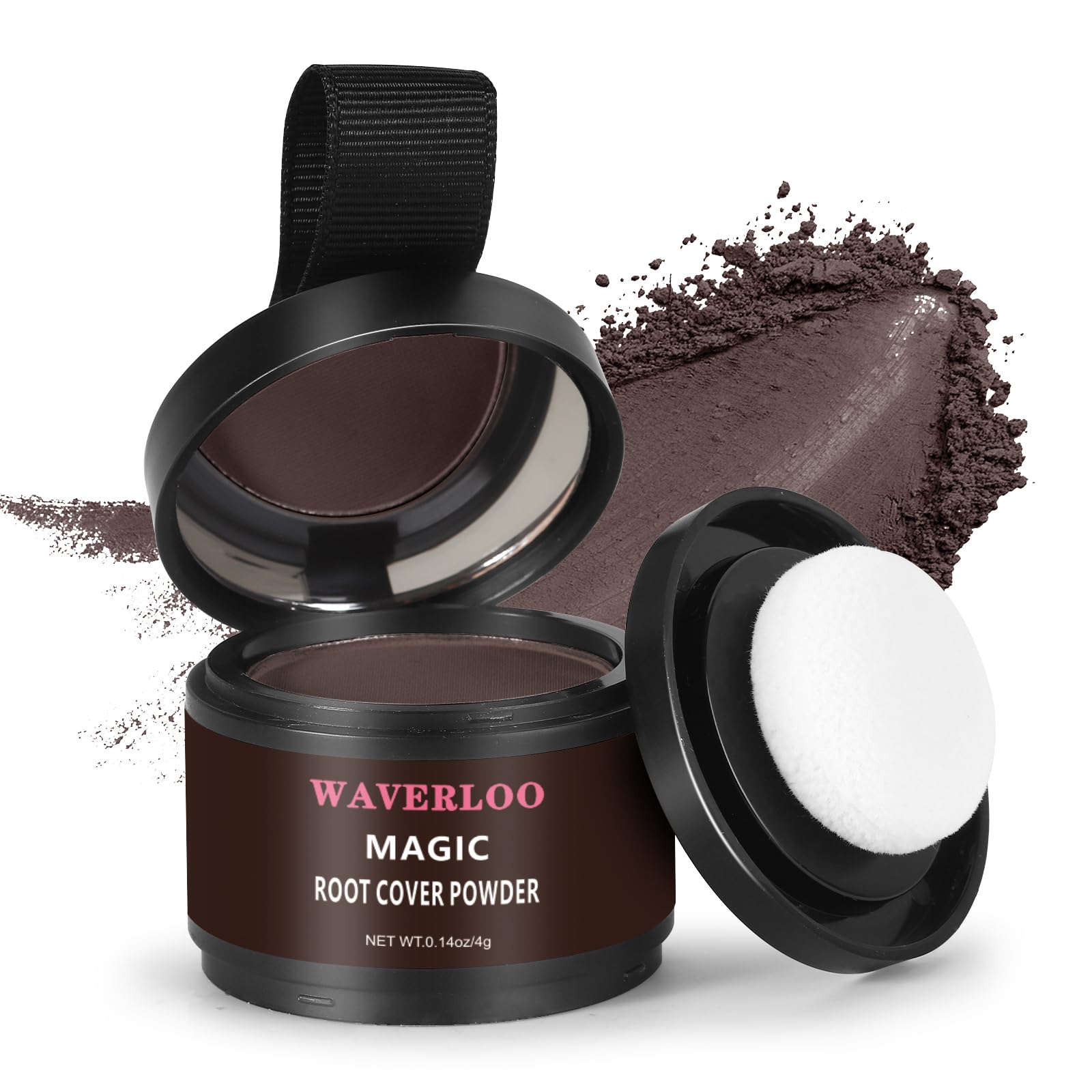 Waverloo Magic Root Cover Up muestra cobertura-raiz-instantanea para un look natural.
