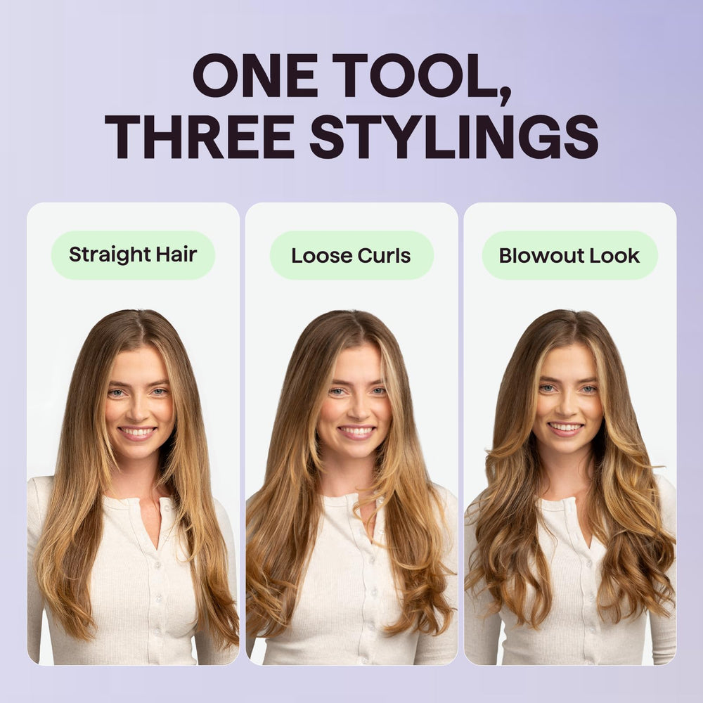Wavytalk cepillo iónico reduce encrespamiento para rizos definidos.