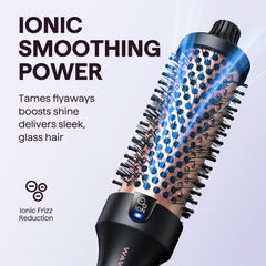 Wavytalk Cepillo térmico con tecnología iónica para frizz reducido y brillo.