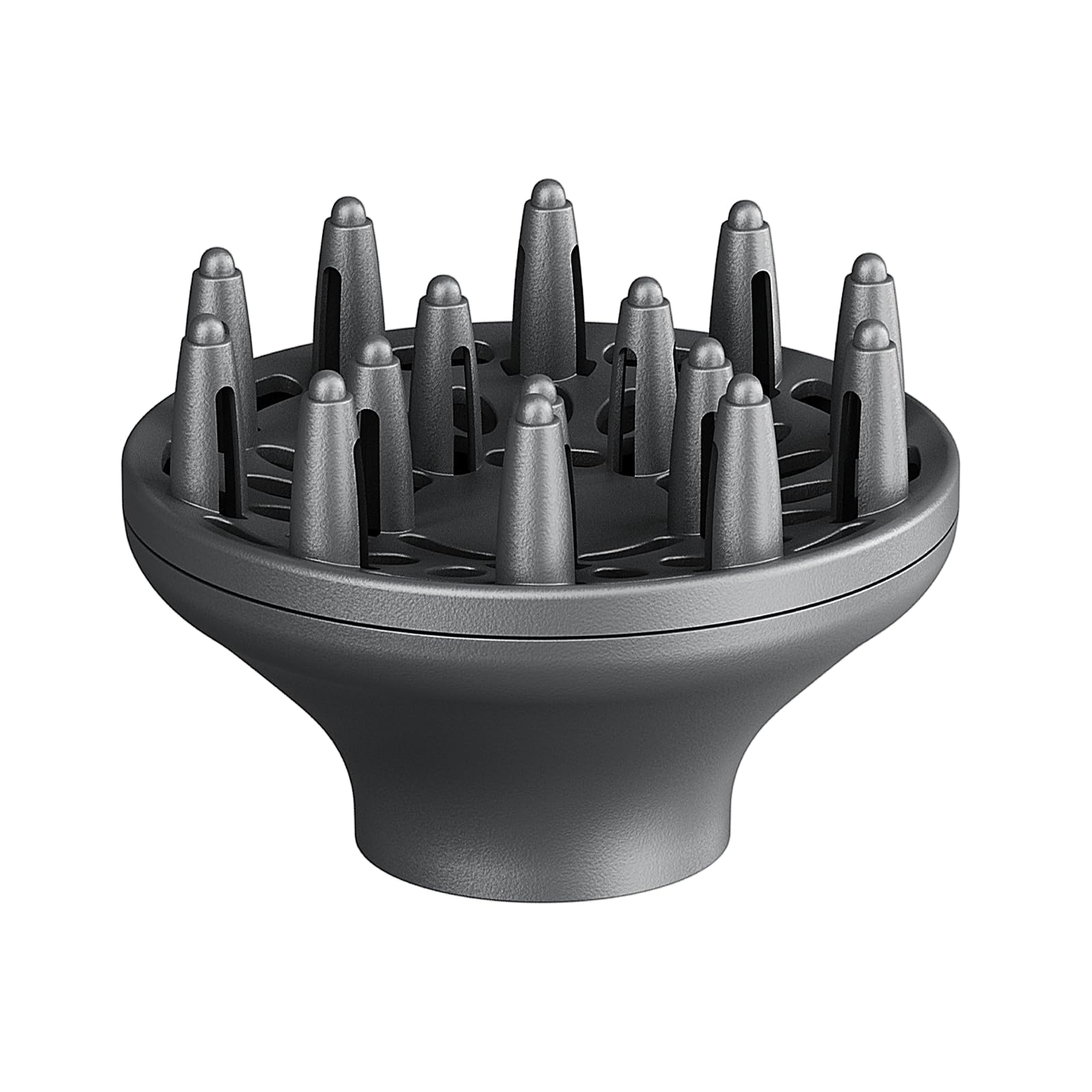 Difusor gris de Wavytalk enfoca el flujo de aire para rizos definidos.