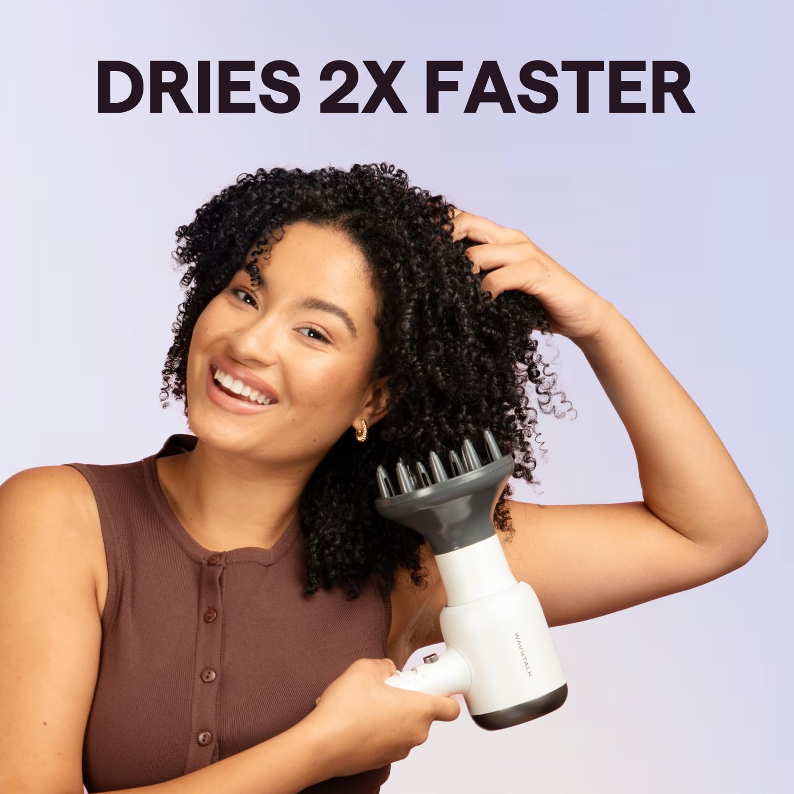 Difusor Wavytalk para rizos define ondas y reduce frizz.