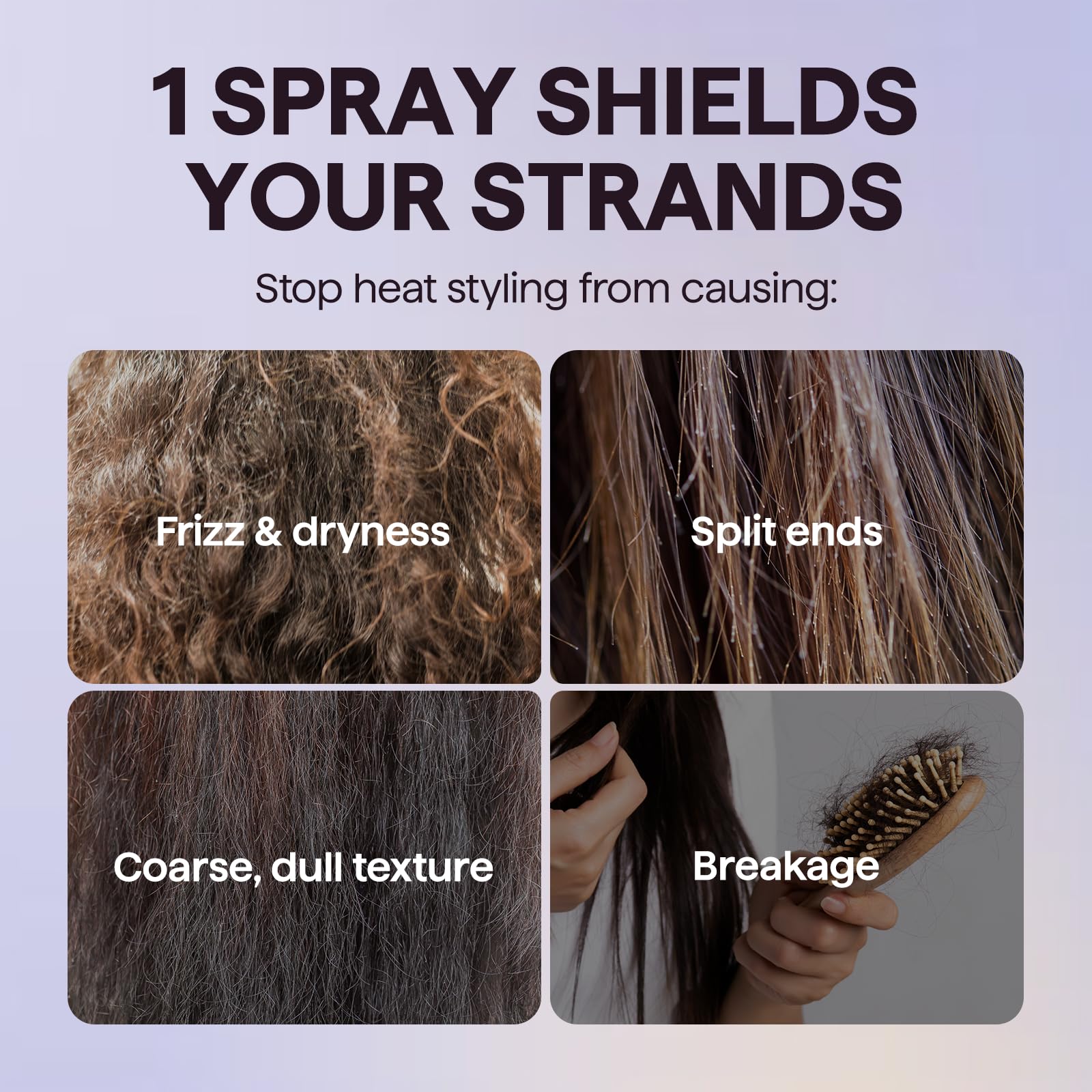 Wavytalk Smooth Barrier used with a heat styling tool for protection.