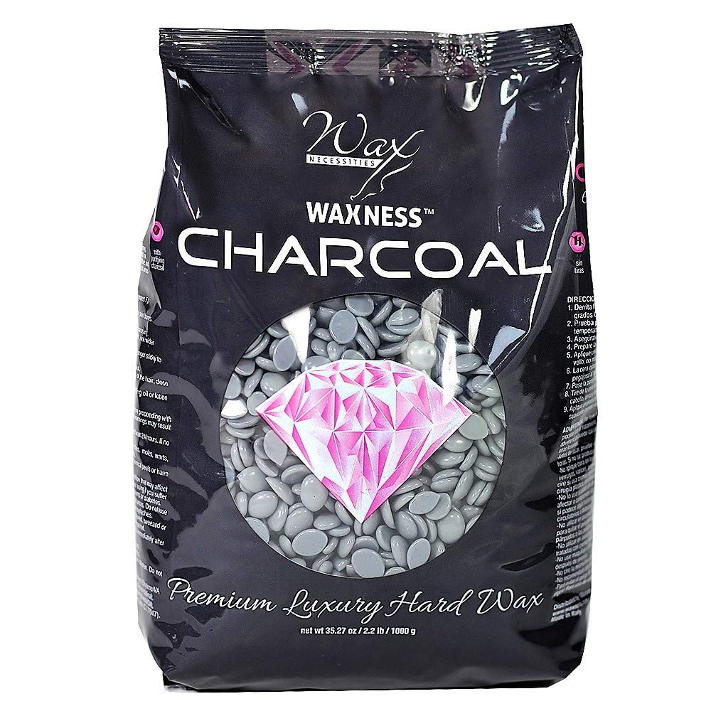 Wax Necessities cera dura polimérica carbón 1 kg para salón, textura estable