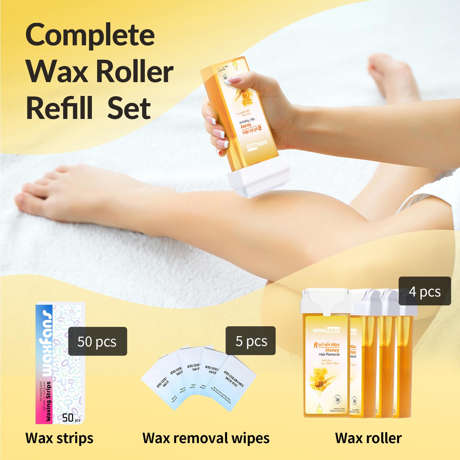 Depilación en piernas y axilas con Waxfans de forma segura