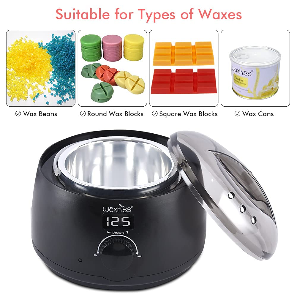 Waxkiss accesorios premium para cera, kit completo para depilación