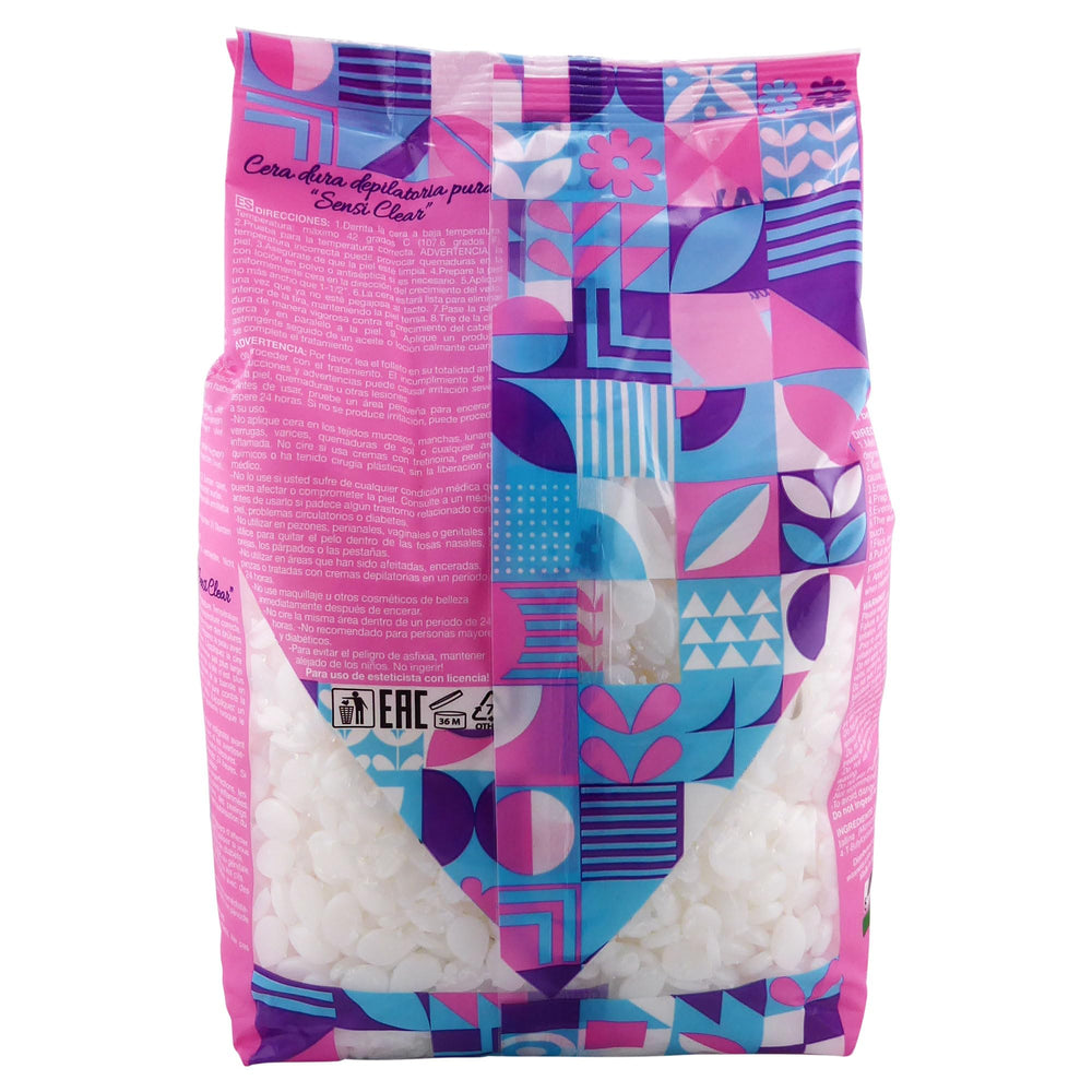 Waxness Sensi textura vidriosa al derretirse, efecto claro