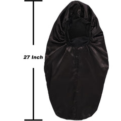 Wbfwbb bonete satén estampado leopardo para cabello protector durante la noche.