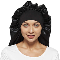 Wbfwbb bonete satén largo para cabello largo y trenzas durante el sueño.