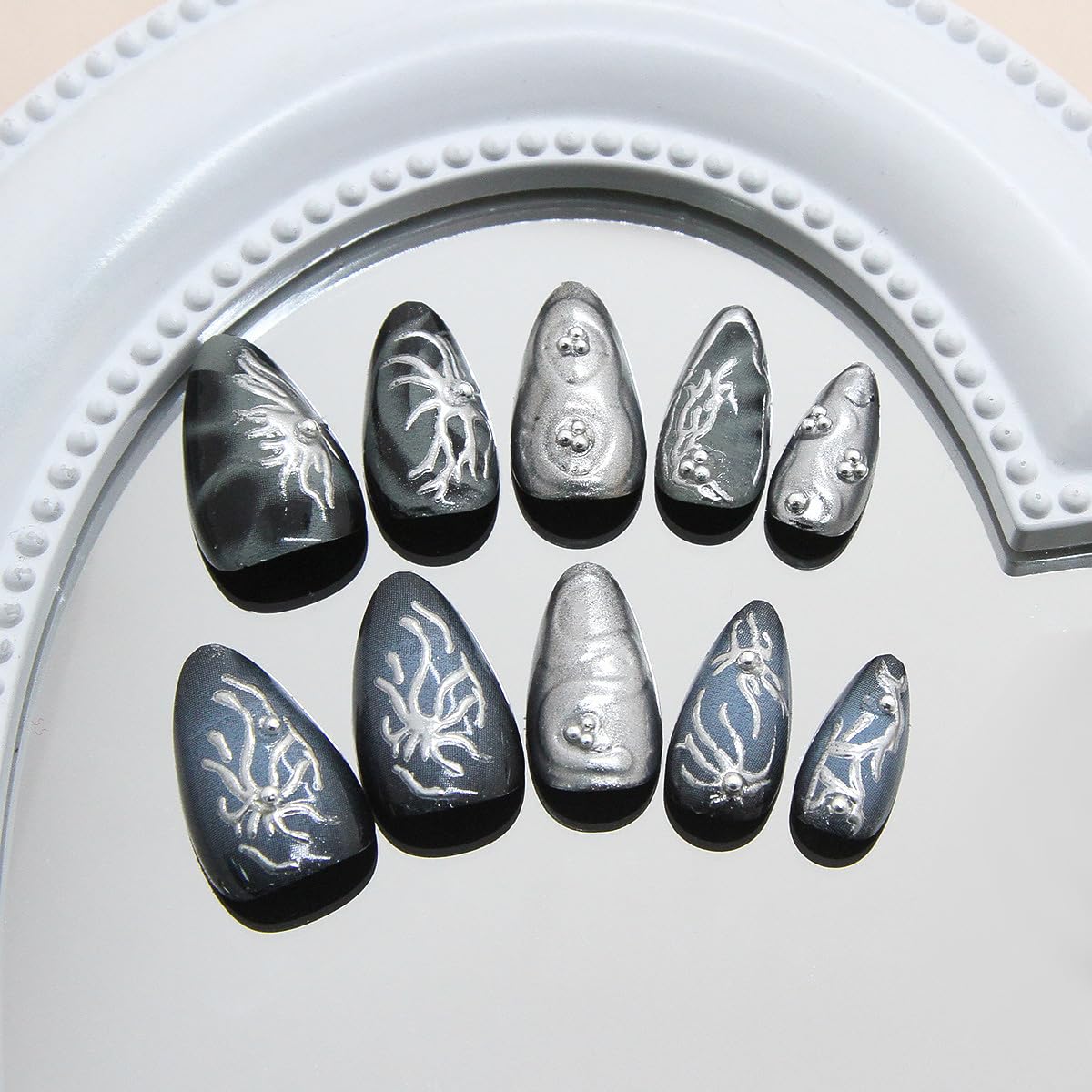 Uñas WBRRFJJ con acabado brillo, duraderas y cómodas