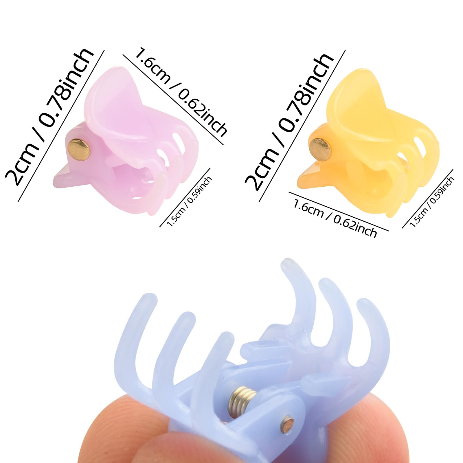 WDLPZZH clip pelo mini transparente: discreto y práctico para estilos ligeros