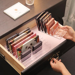 WECHENG organizador acrílico para paletas de sombras, visualización fácil.