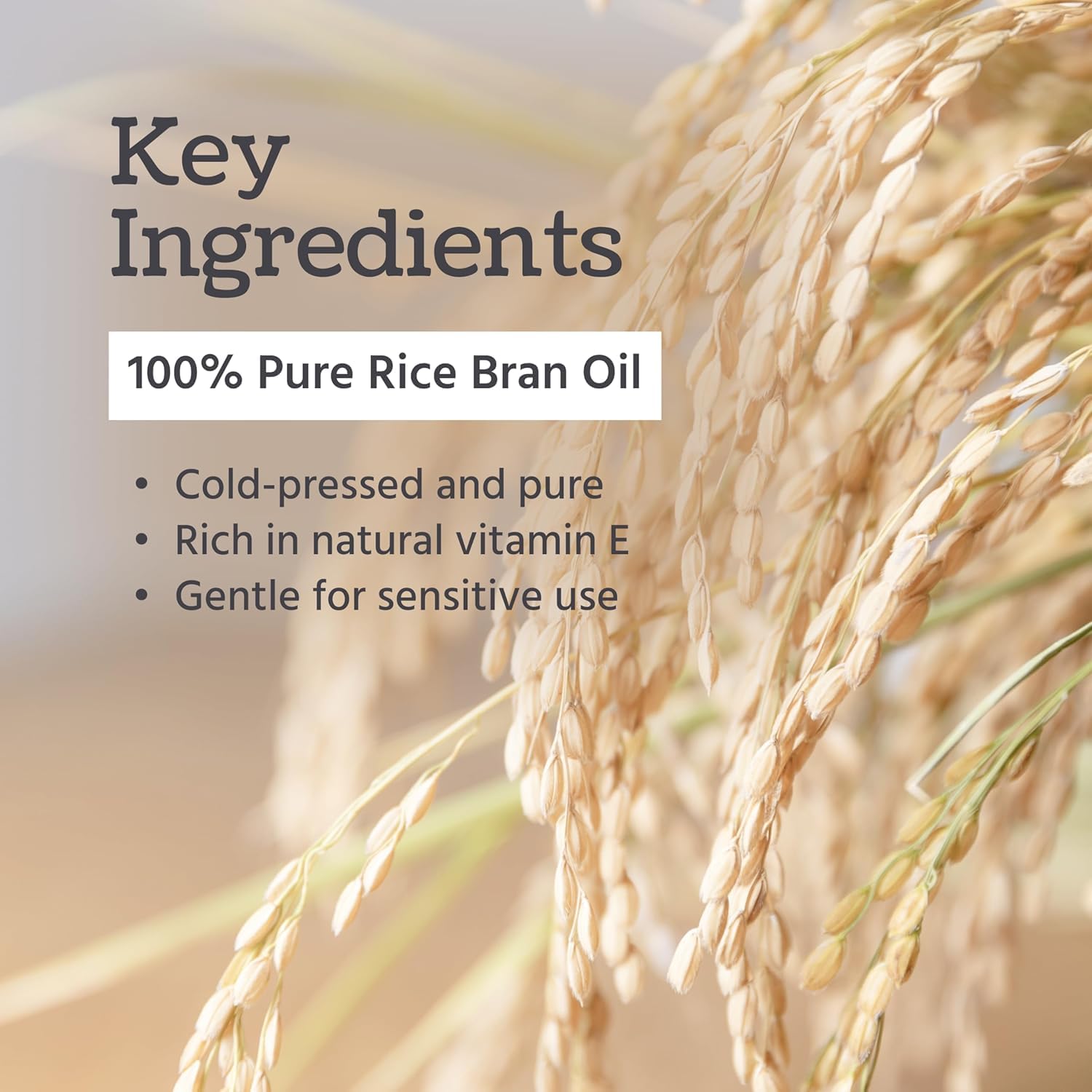 Well's Oil Aceite de arroz, cuidado del cabello sin encrespamiento.