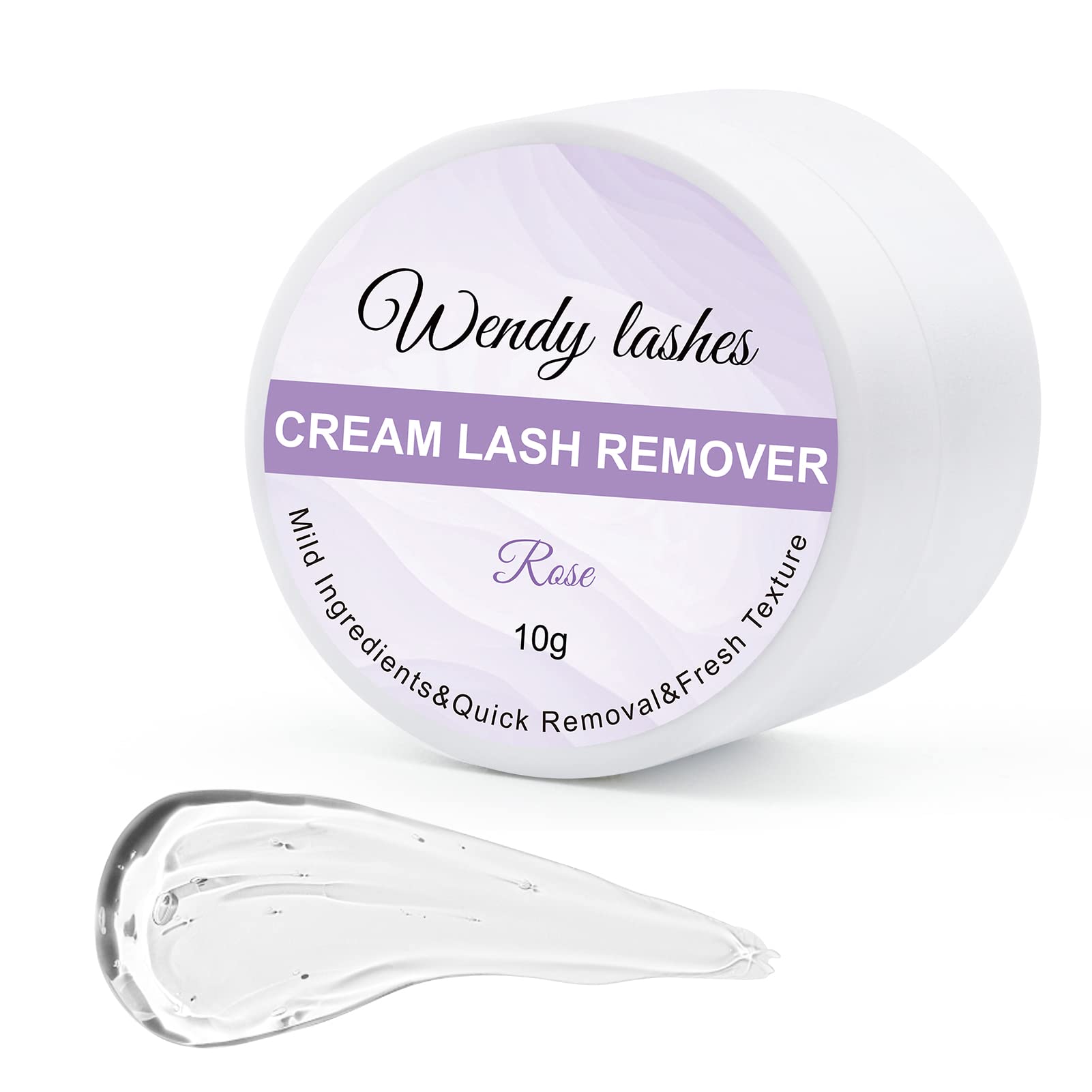 Wendy Lashes dissolvant crème pour extensions de cils – nettoyage efficace des résidus
