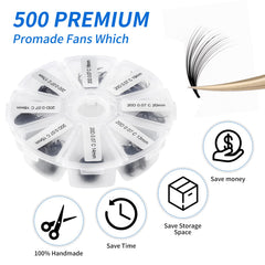 WENDY LASHES Grosor 0,07 mm 20D: pestañas ligeras para un look duradero