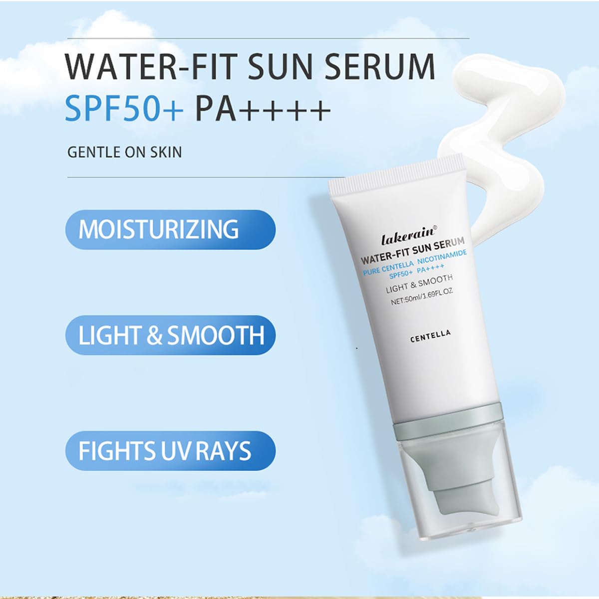 Aplicación rápida en rostro con absorción rápida.