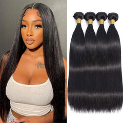 WENYAN mechas lisas de 16 pulgadas, acabado suave para look natural y versátil