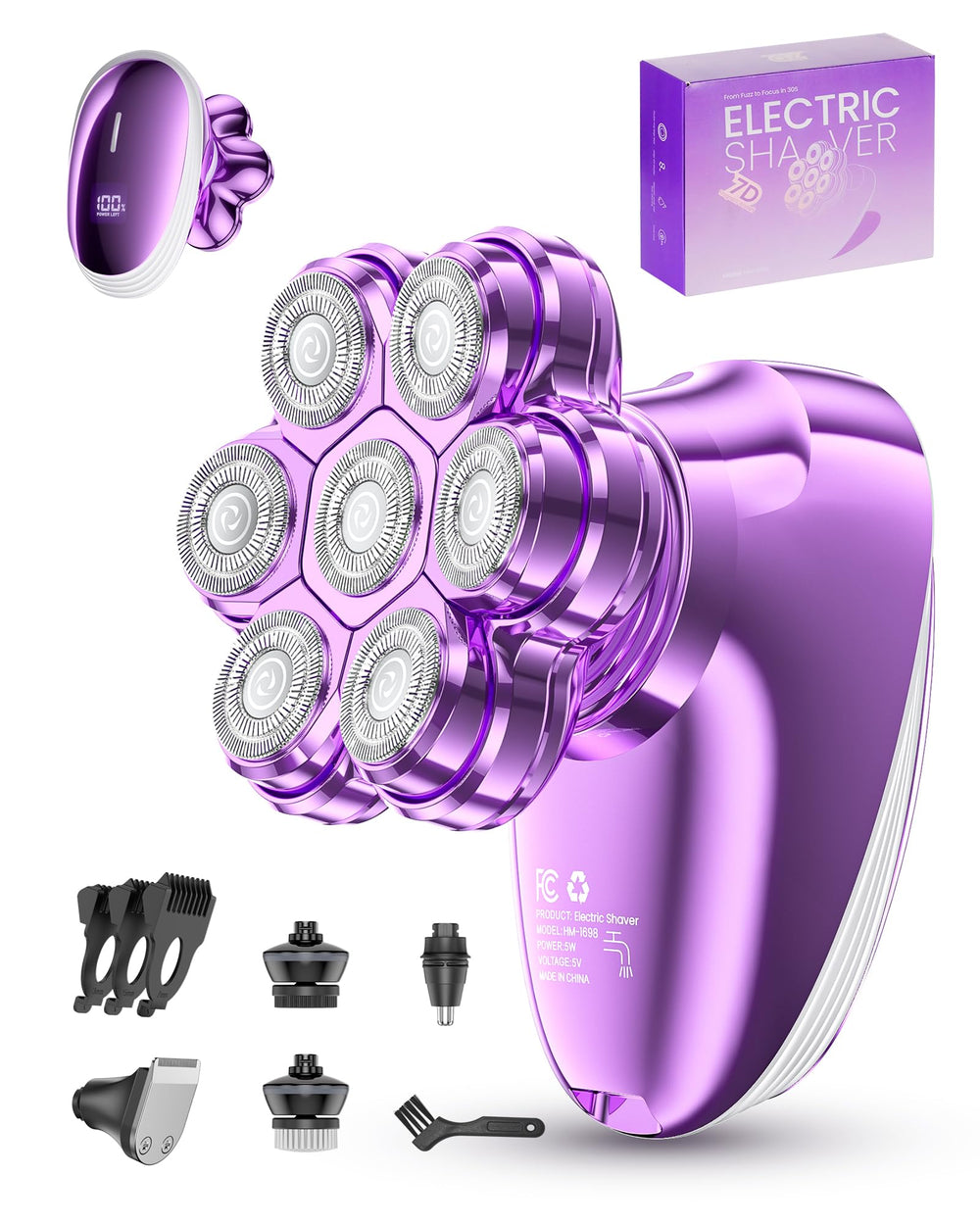 WEQOEE cabezas magnéticas 7D para contornos suaves y precisos.