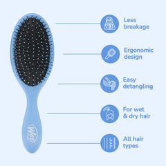 Wet Brush para cabello húmedo, desenredo fácil sin tirar.