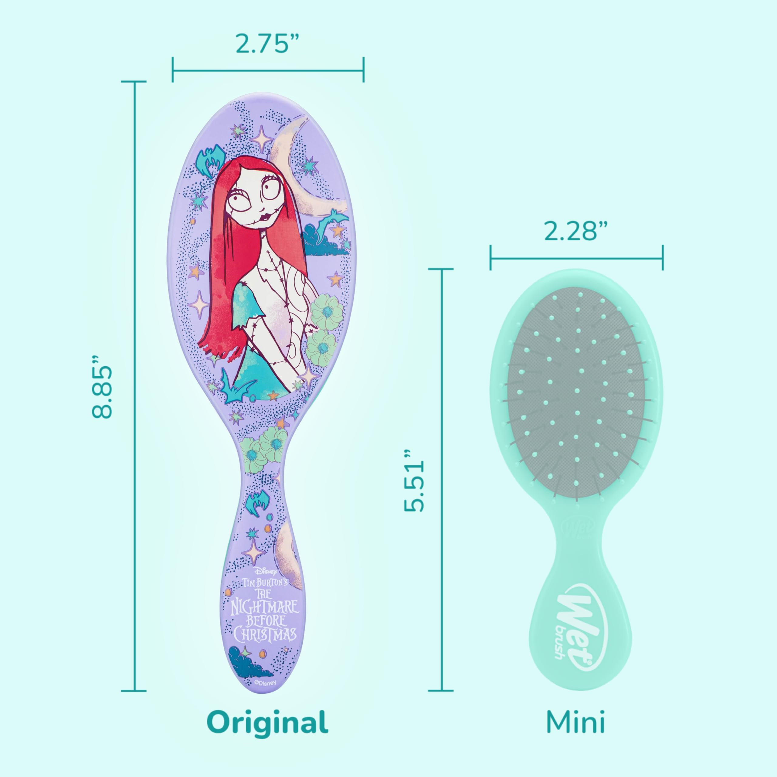 Wet Brush gomita enrollable espiral close-up para peinados naturales.