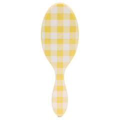 Wet Brush Original Detangler frente dorado-gingham: desenreda con suavidad en cabello húmedo o seco.