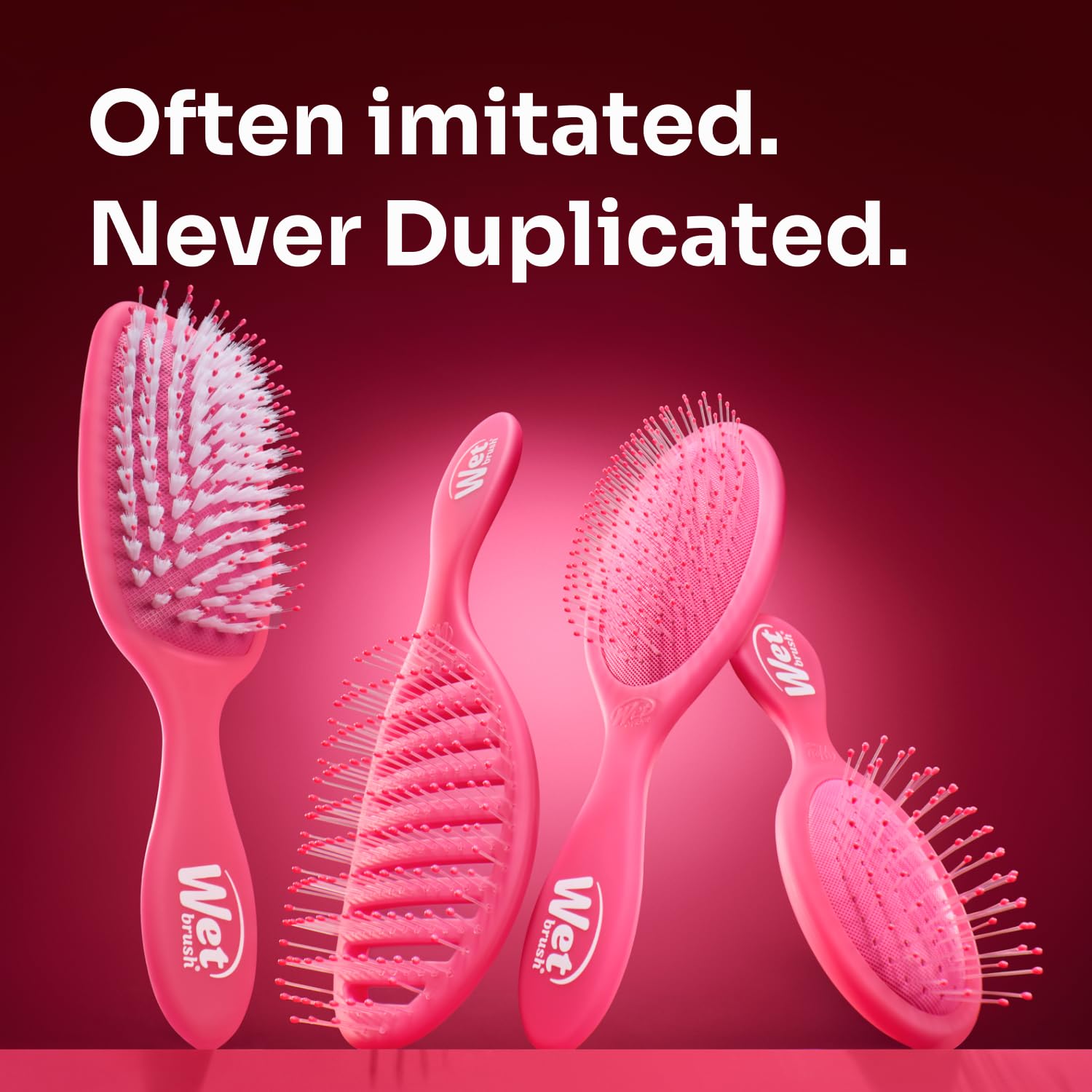 Wet Brush para cabello grueso, desenredo suave sin dolor.