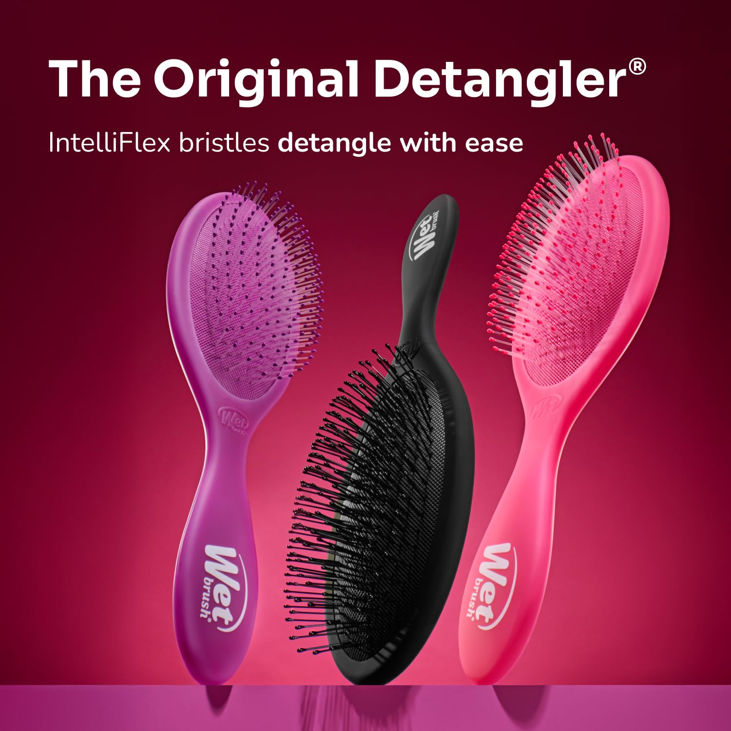 Wet Brush para pelo rizado, suaviza tensión durante el peinado.