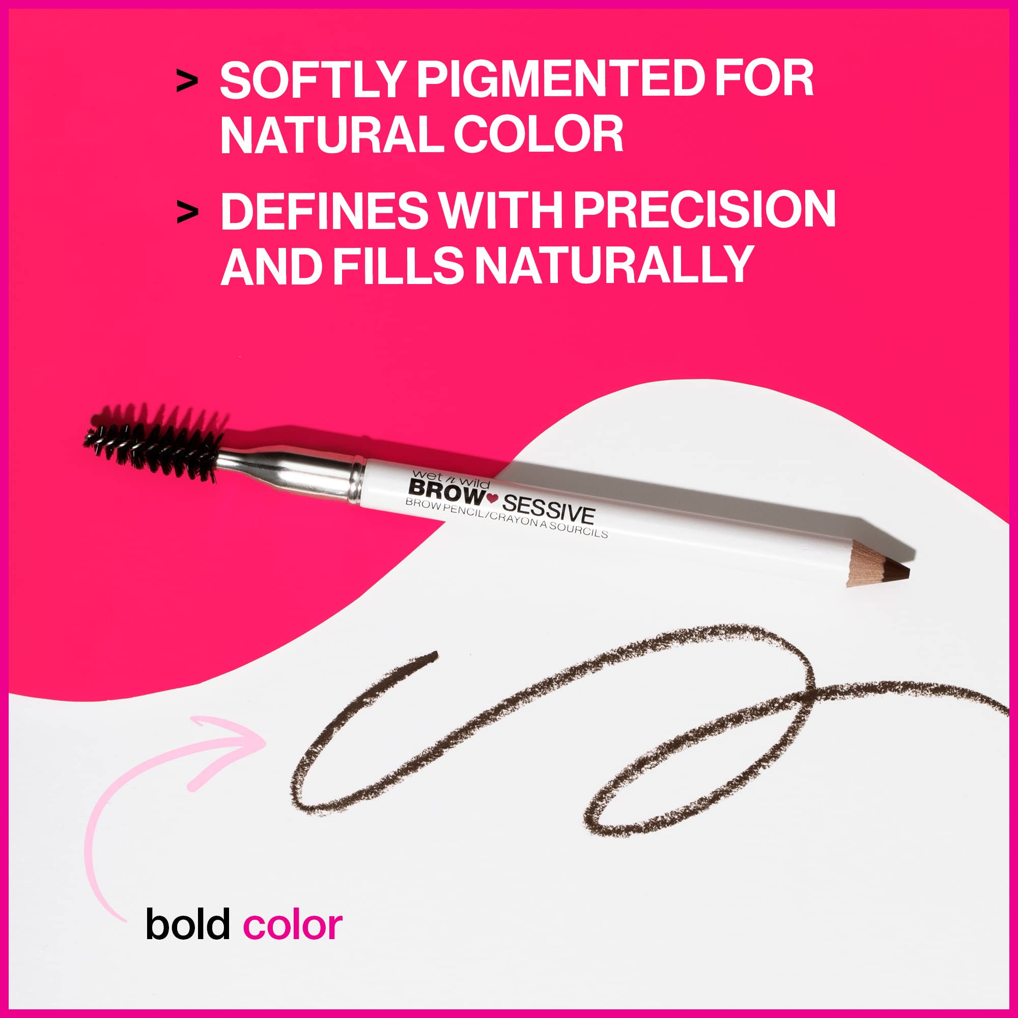 wet n wild Brow-Sessive Cepillo Integrado para peinar y definir