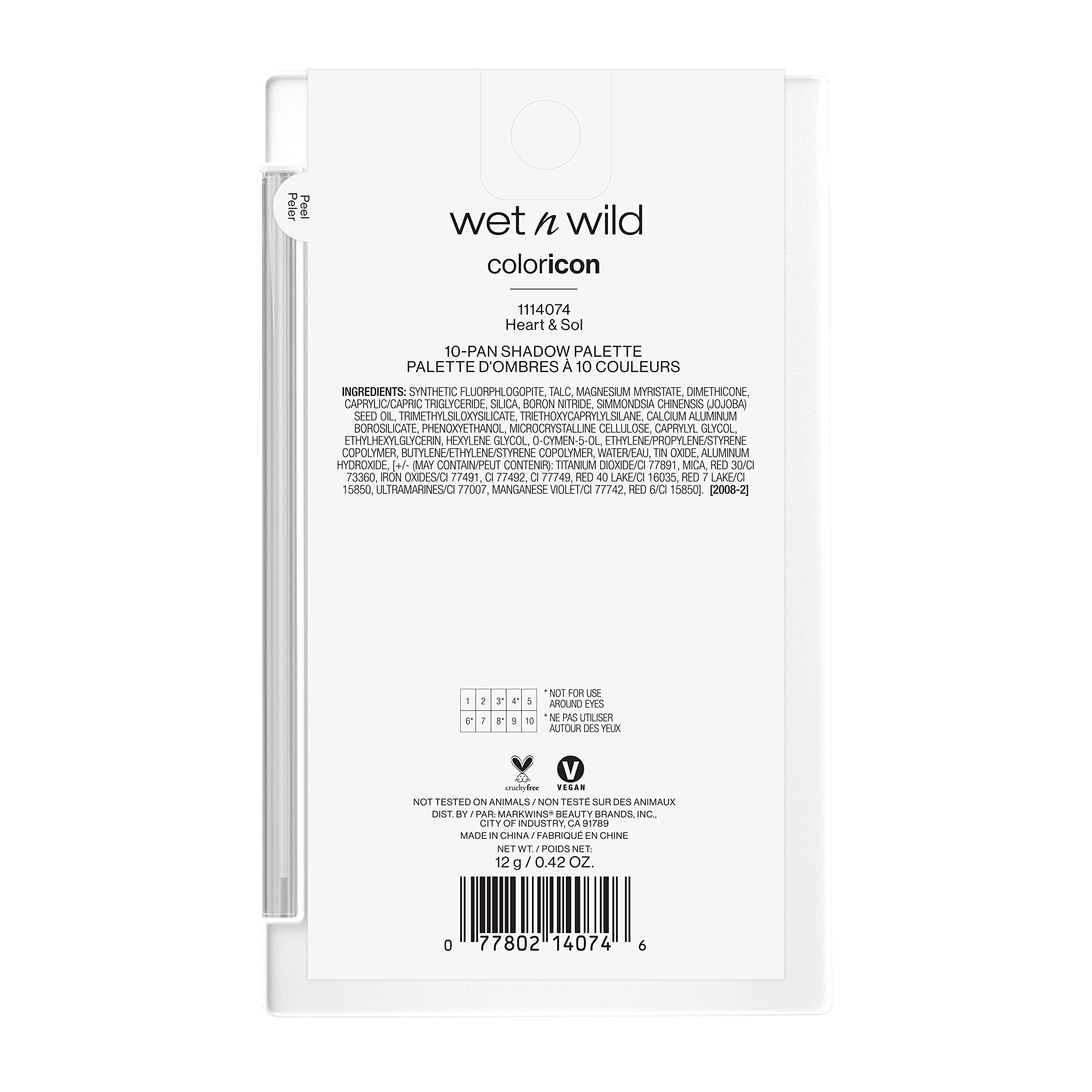 wet n wild Color Icon 10-Pan para mezclar colores