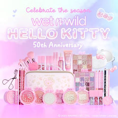 wet n wild Hello Kitty delineador rosa brillo para look luminoso.