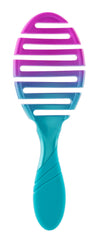 Brosse Wet Brush Pro Flex Dry ombre bleu-vert adaptée au cuir chevelu.