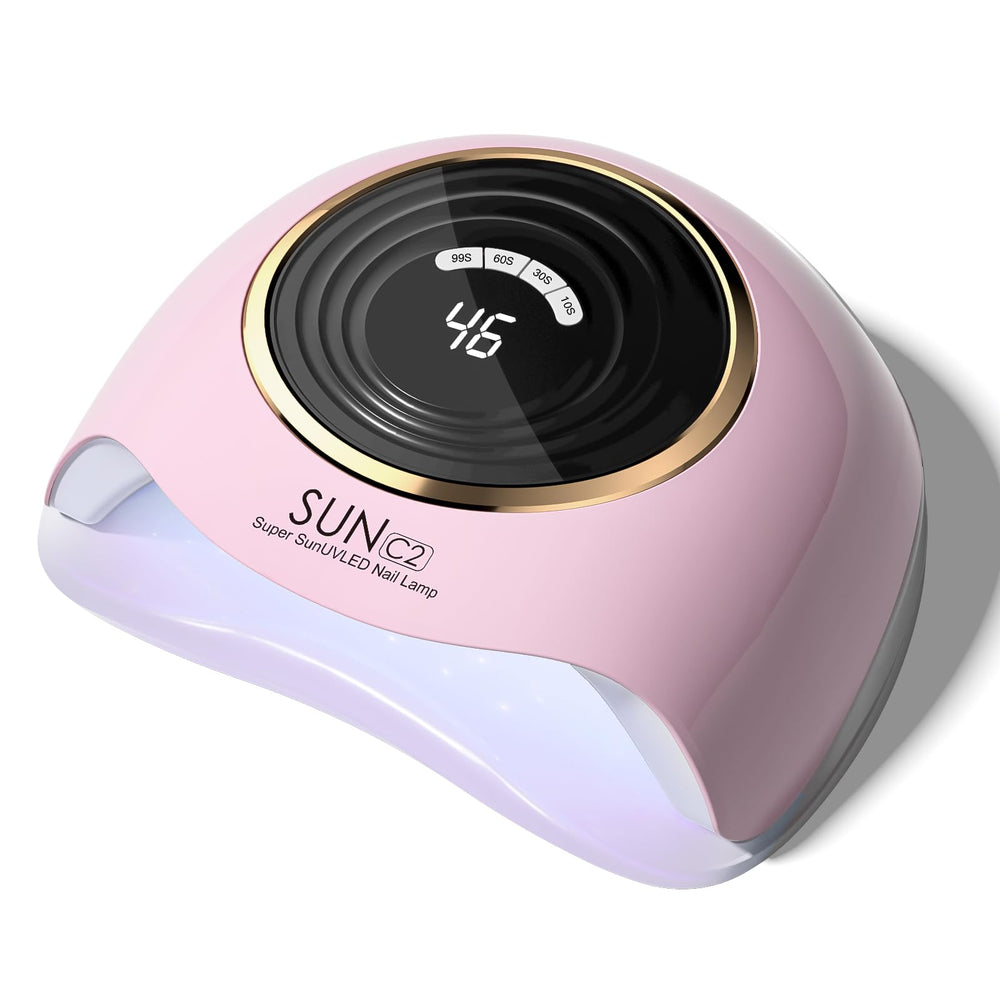 WEVILI lámpara UV-LED 288W rosa para secado rápido de gel uñas.