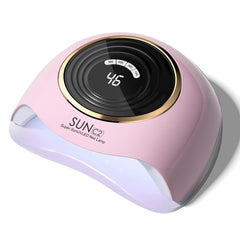 WEVILI lámpara UV-LED 288W rosa para secado rápido de gel uñas.