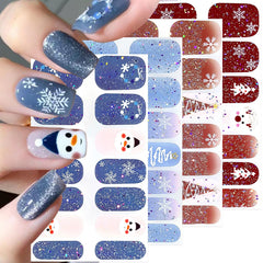 wfbbkp pegatinas uñas navidad copos nieve para un acabado elegante
