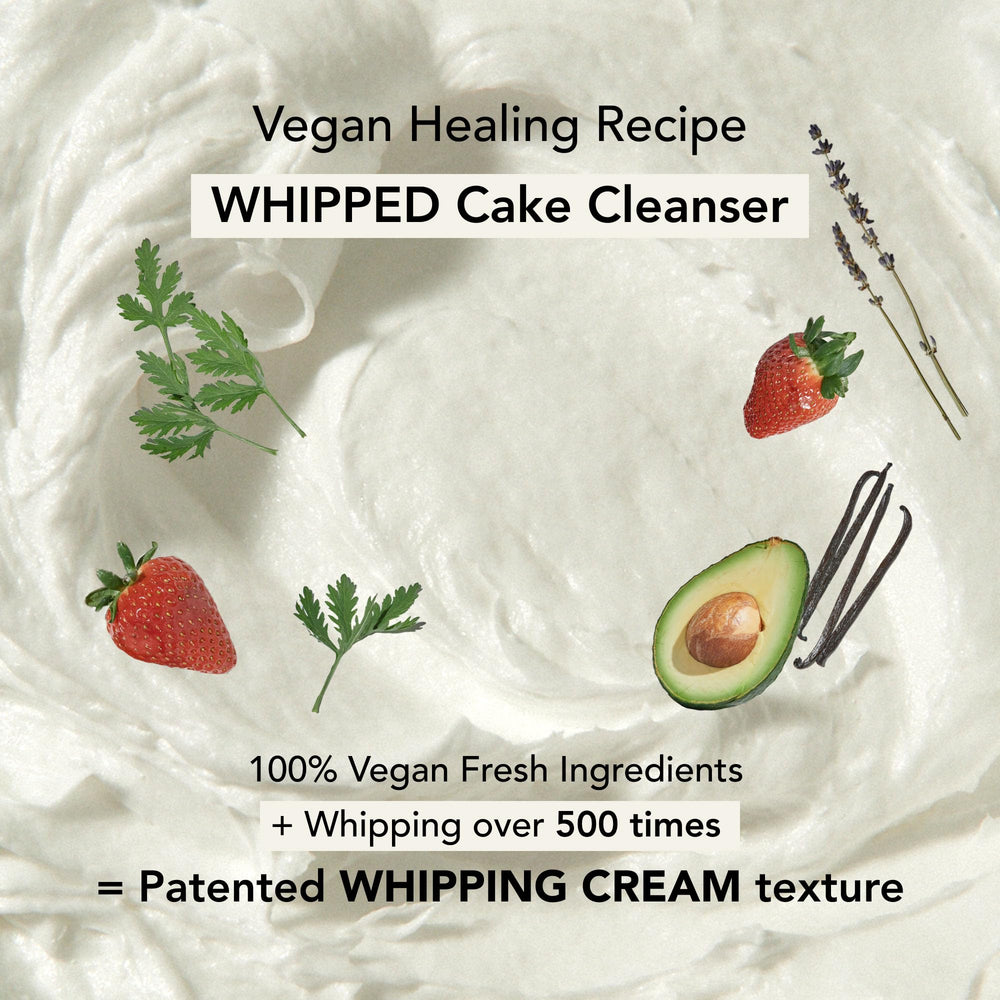 Whipped Semo espuma limpiadora crea una textura suave para el rostro.
