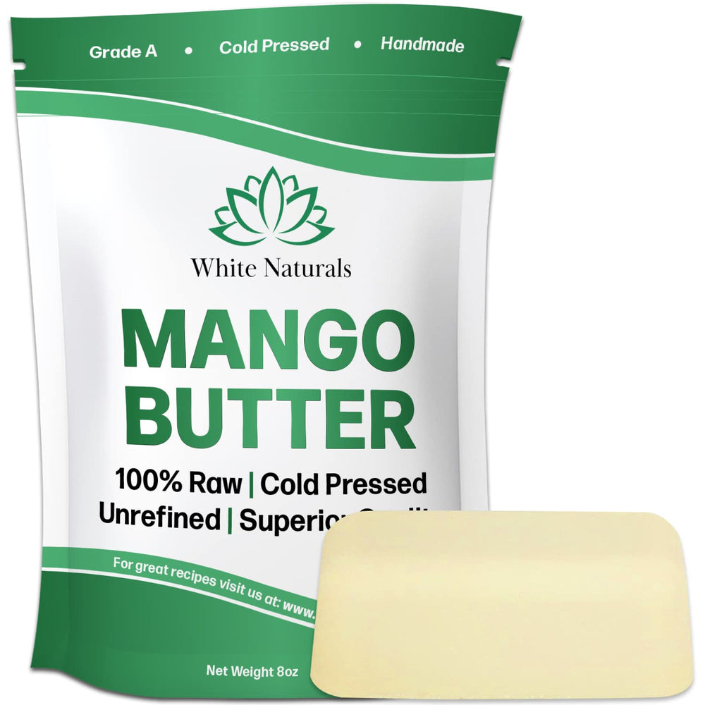 White Naturals Mango Butter textura cremosa para hidratación profunda de la piel