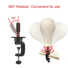 Soporte Wig Mannequin Head, diseño compacto y ligero para viajar.