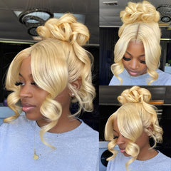 WigCool cabello humano 613 360 con cordón para un look natural y voluminoso.