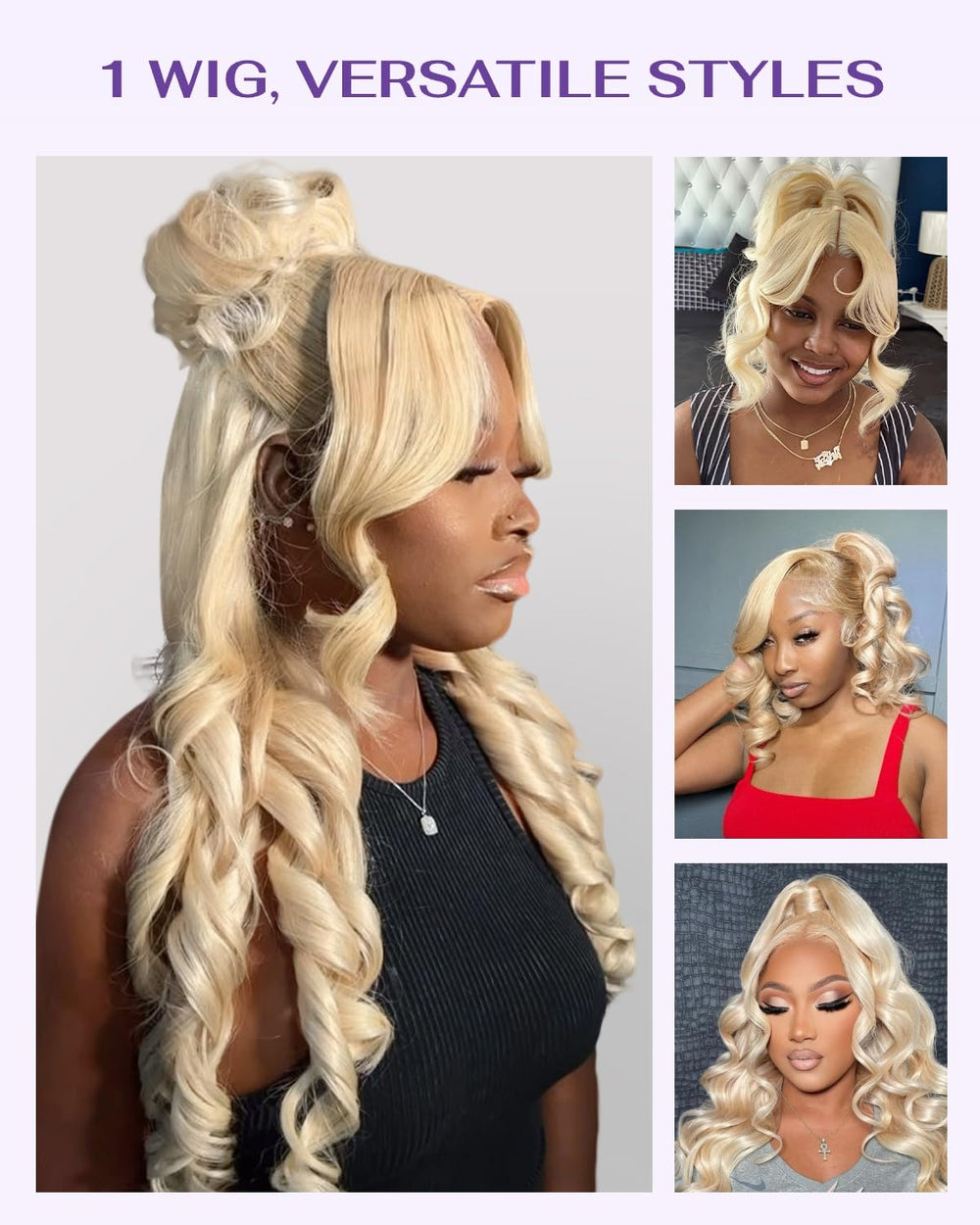 WigCool encaje frontal 360 de cabello humano para acabado realista desde cualquier ángulo.