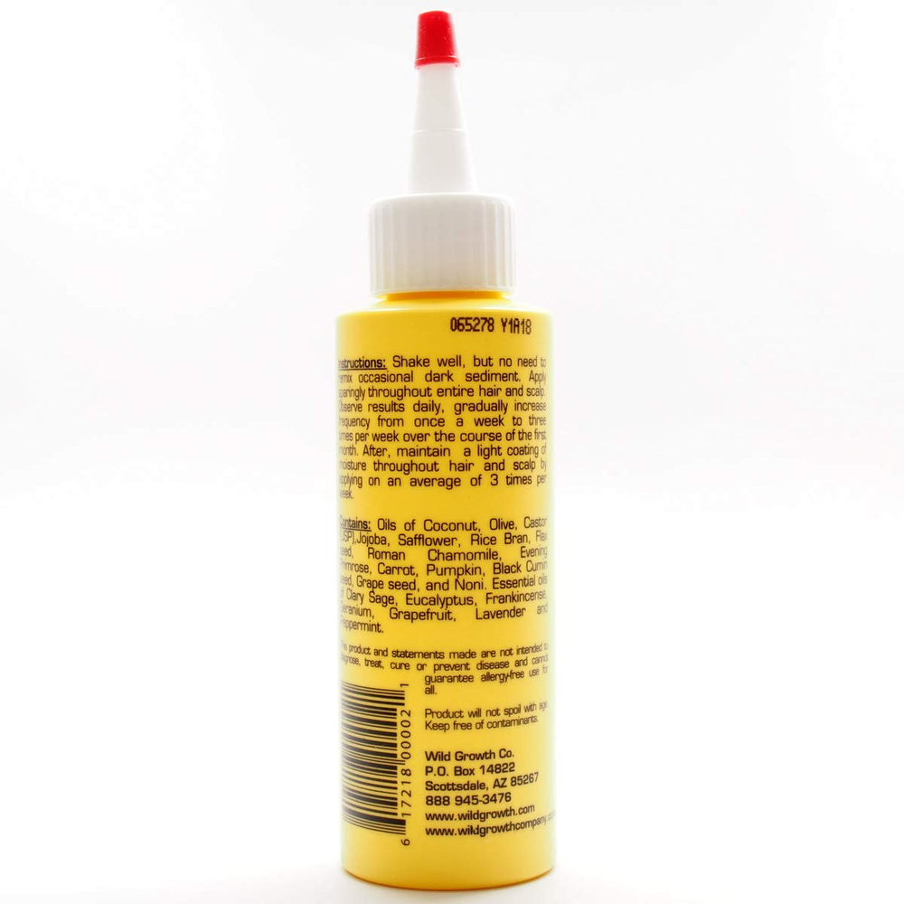 Wild Growth Aceite para cabello, textura ligera que aporta brillo y suavidad.