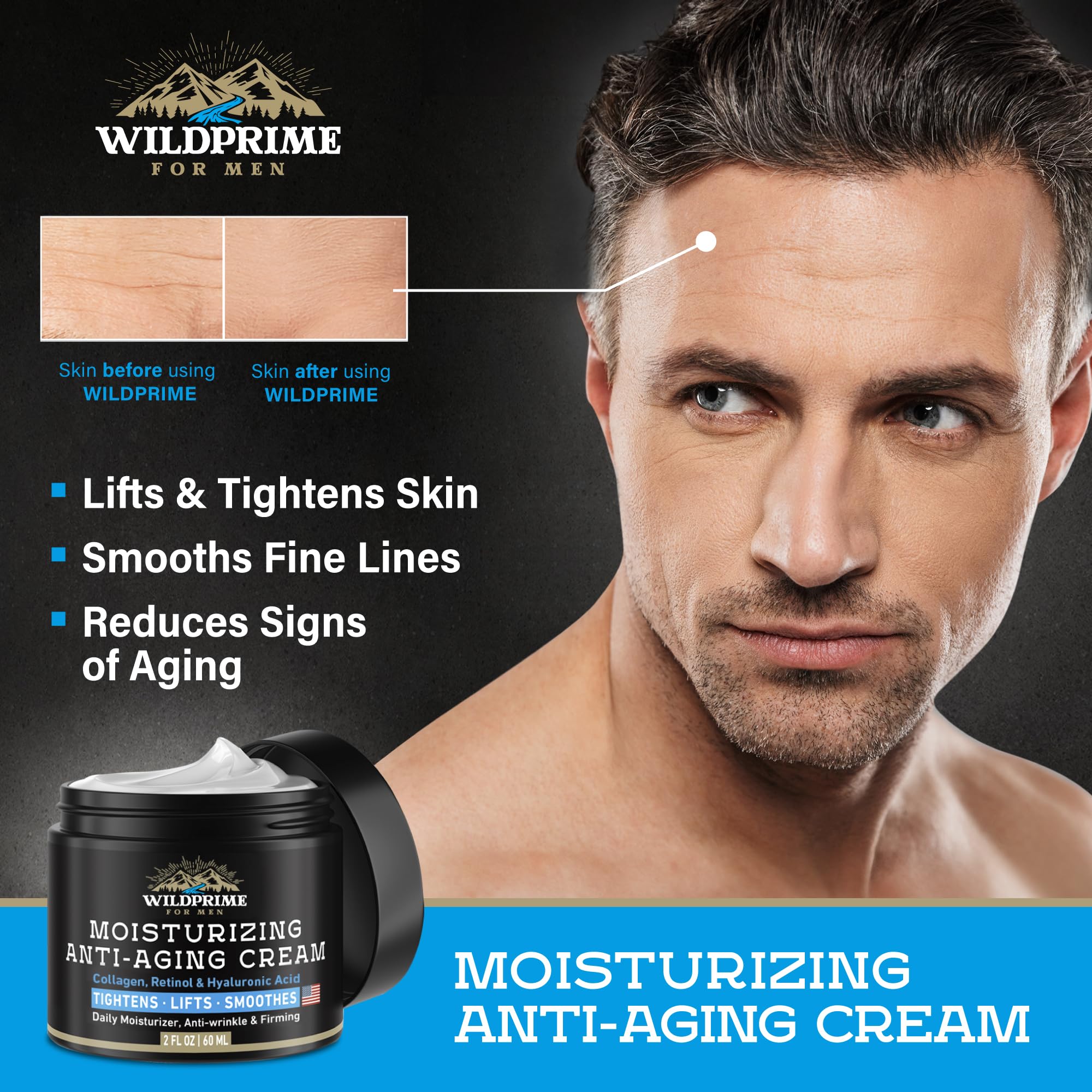 WildPRIME USA-made quality stamp on moisturizer jar.