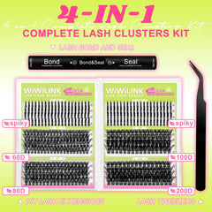 WiWiLINK clusters 100D para look dramático con volumen suave y comodidad.