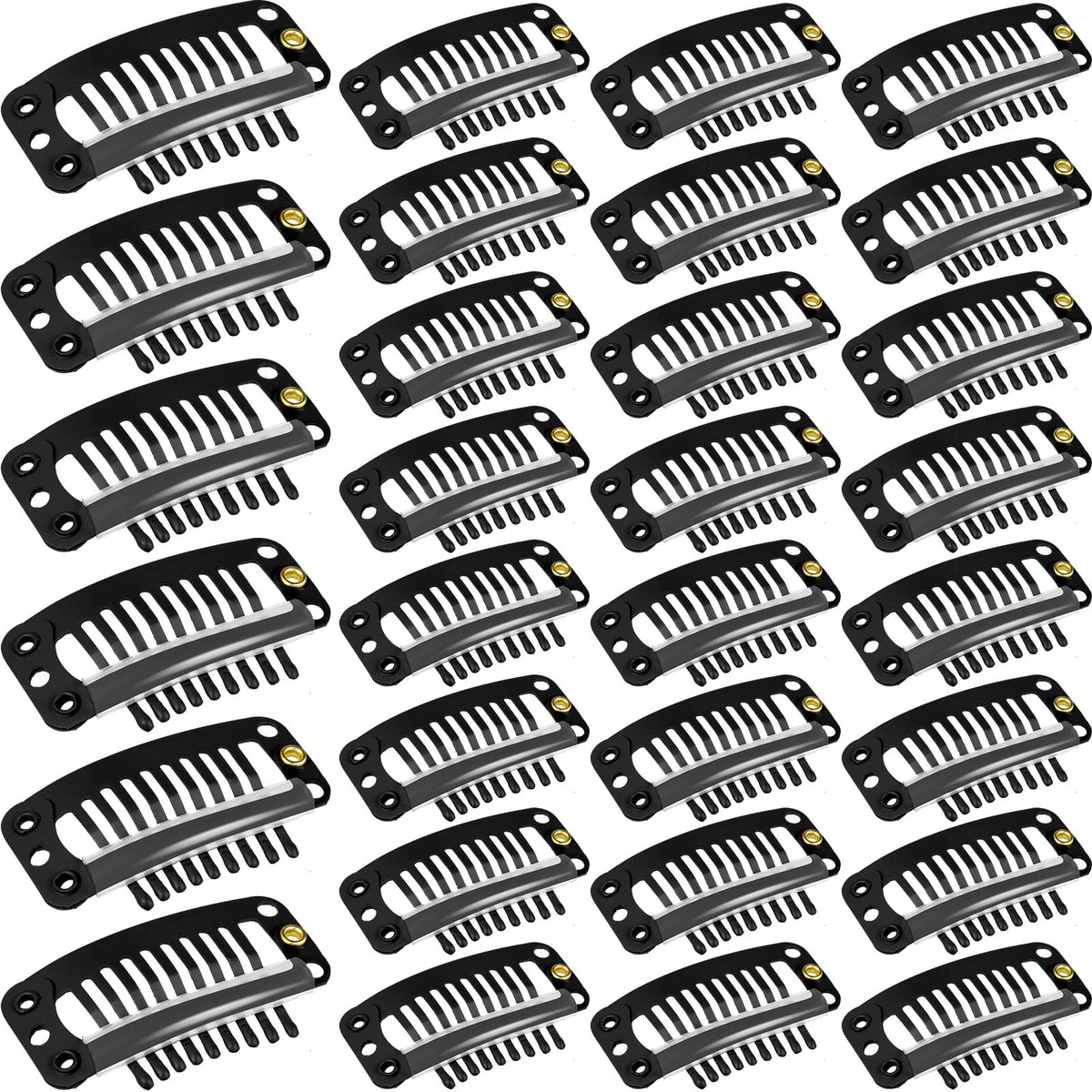 WillBond clip de extensión 32 mm con 9 dientes para fijar mechones con suavidad.