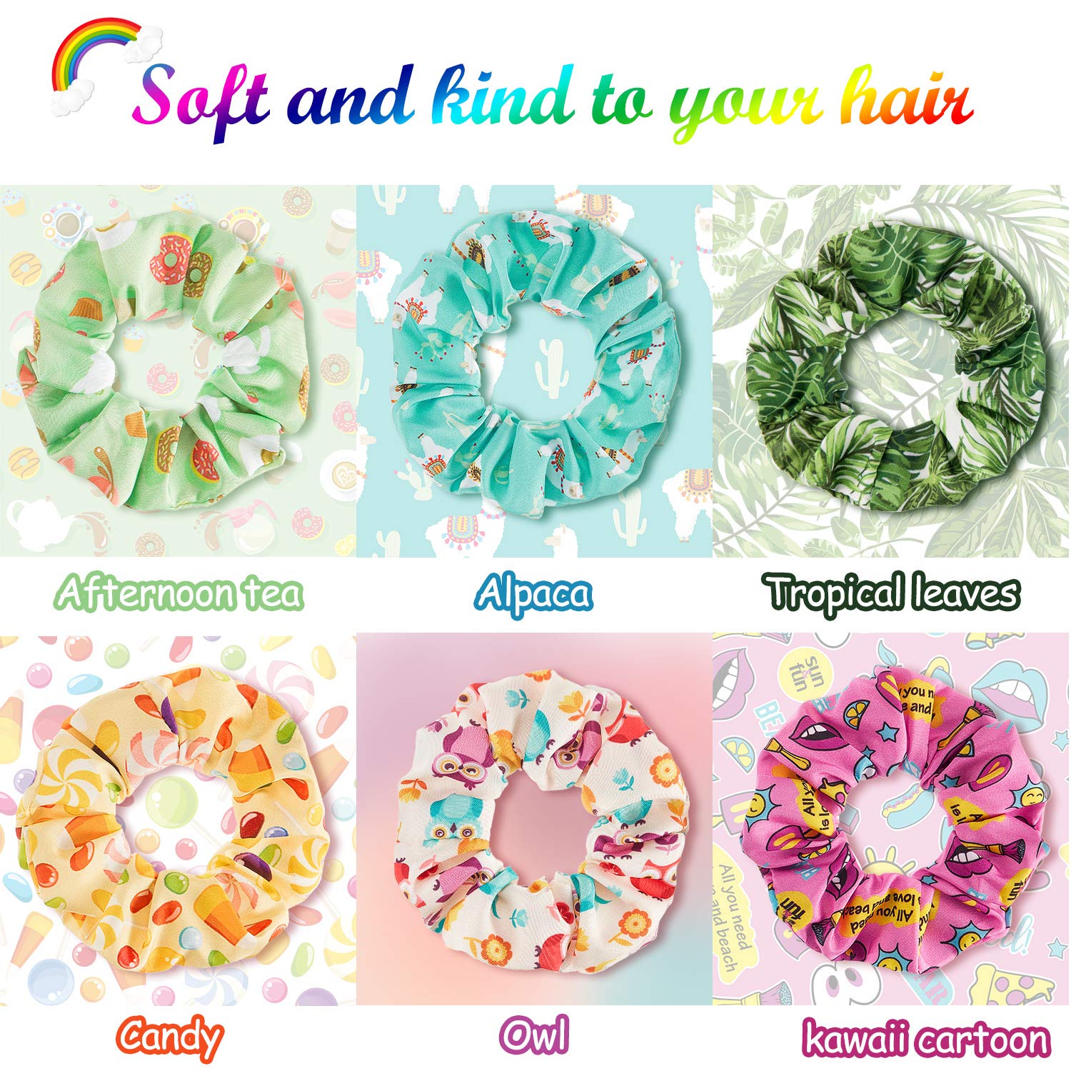 willbond coleteros donas coloridas para peinados divertidos y seguros.