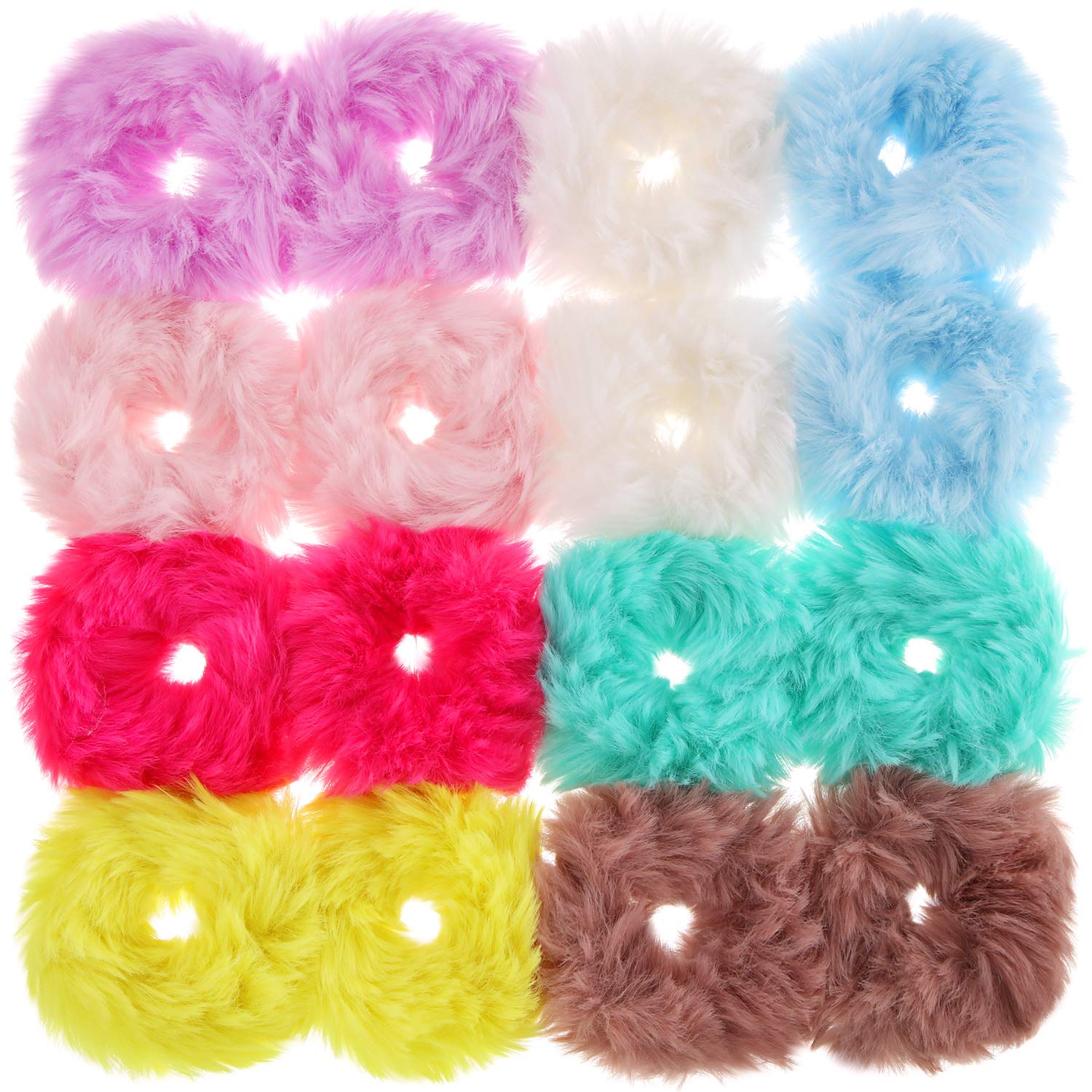 Willbond gomas pelo pompones coloridas: accesorio divertido para peinados diarios con estilo