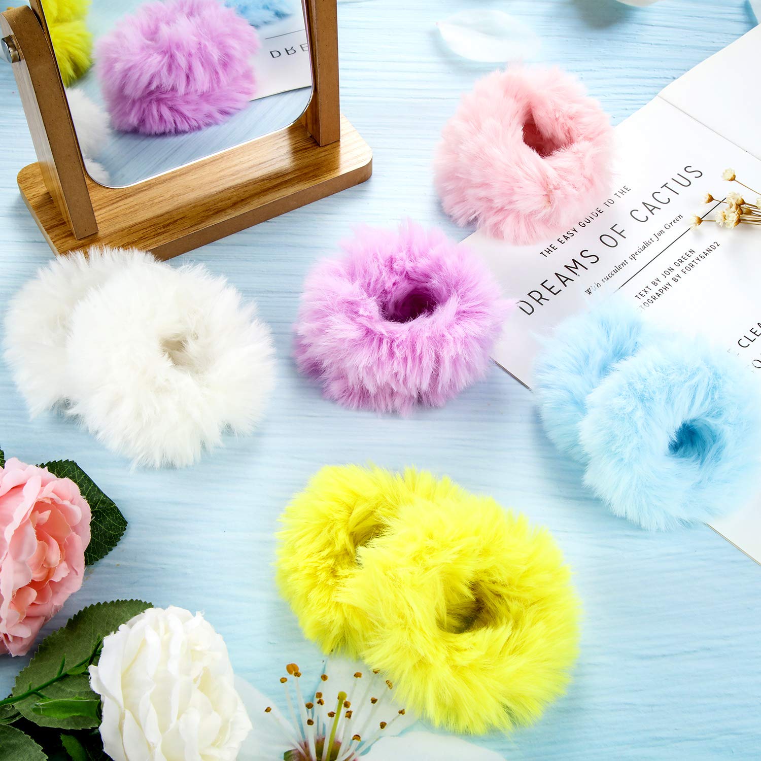 Willbond gomas pelo pompones en acción: ideales para coletas, trenzas y recogidos divertidos