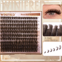 Winifred Curvatura D Clusters se adhieren de forma natural a la base de la pestaña.