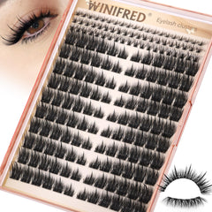 Winifred lash clusters left-right bottom lashes for quick cat-eye enhancement