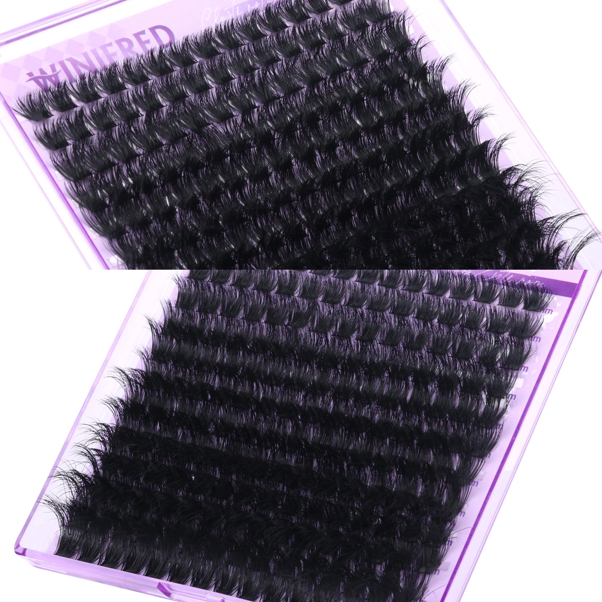 Las pestañas 100D de Winifred de 8 a 18 mm ofrecen longitud personalizada.