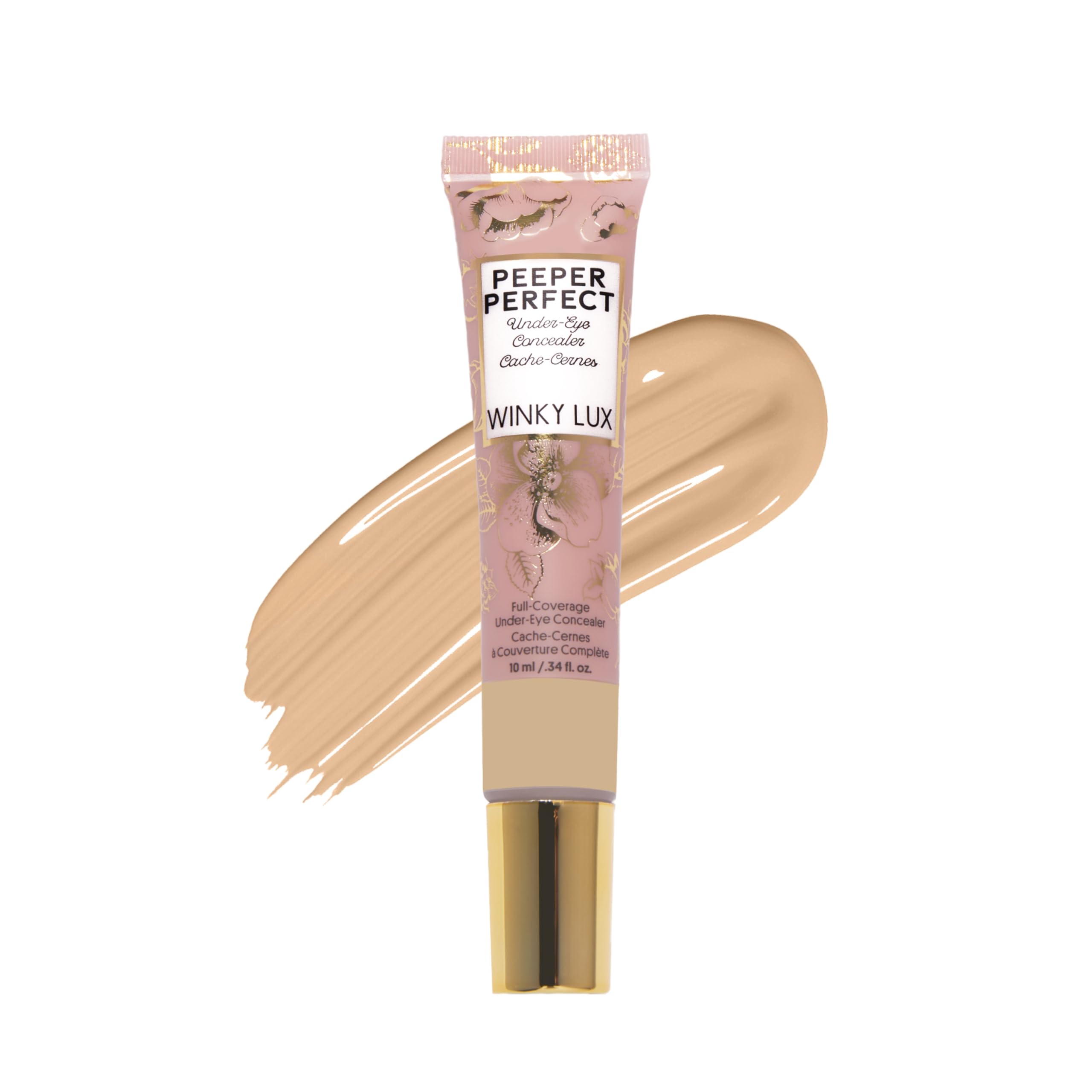 Winky Lux Peeper Perfect Concealer, aplicación precisa para cobertura uniforme de ojeras.